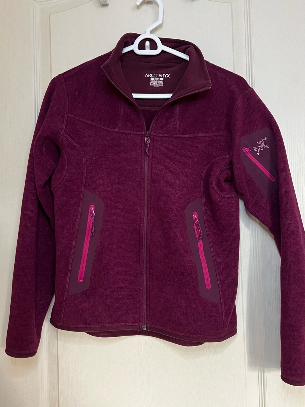 Dark Pink Arc’teryx Zip-up Sweater
